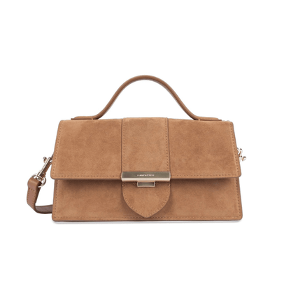 Sac à main Lancaster Suède Ily Camel – vue de face