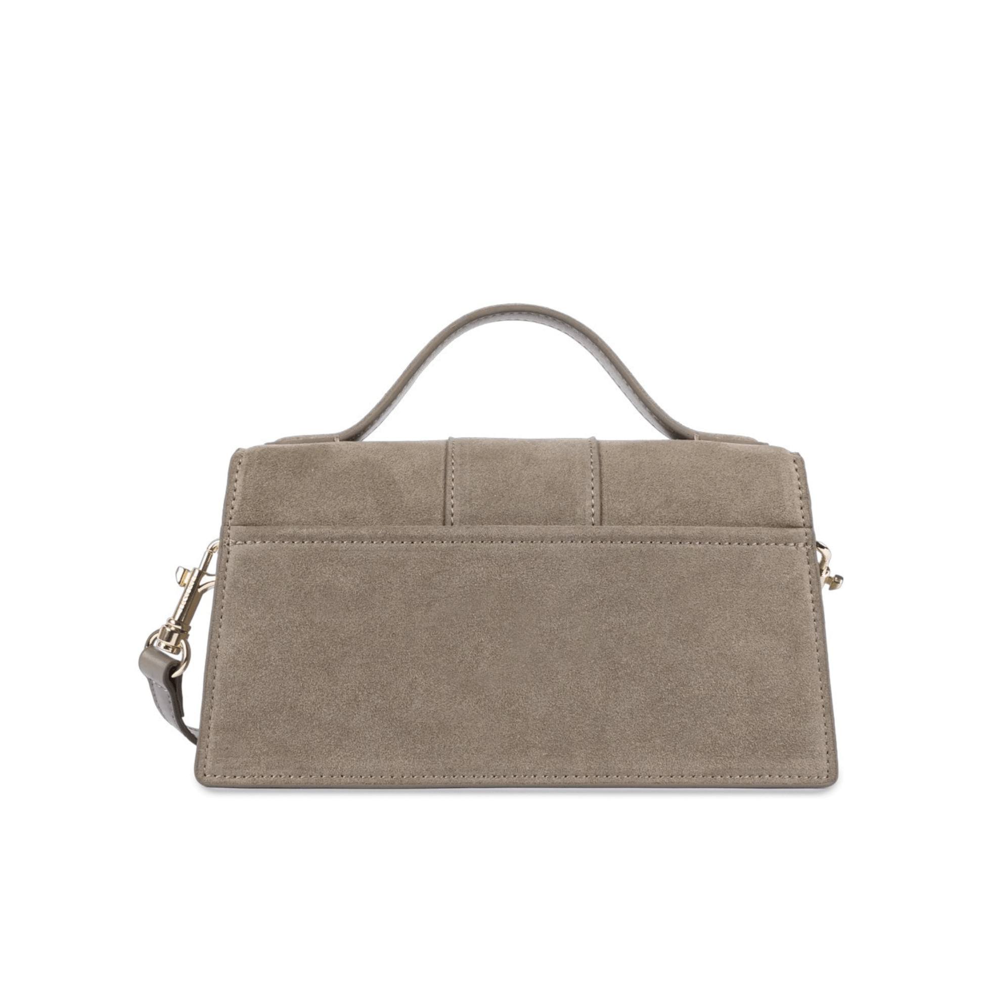 Sac à main Lancaster Suède Ily Galet – vue de dos avec poche arrière