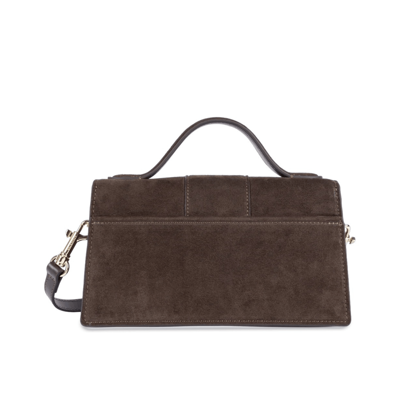 Sac à main Lancaster Suède Ily Marron – vue de dos avec poche arrière