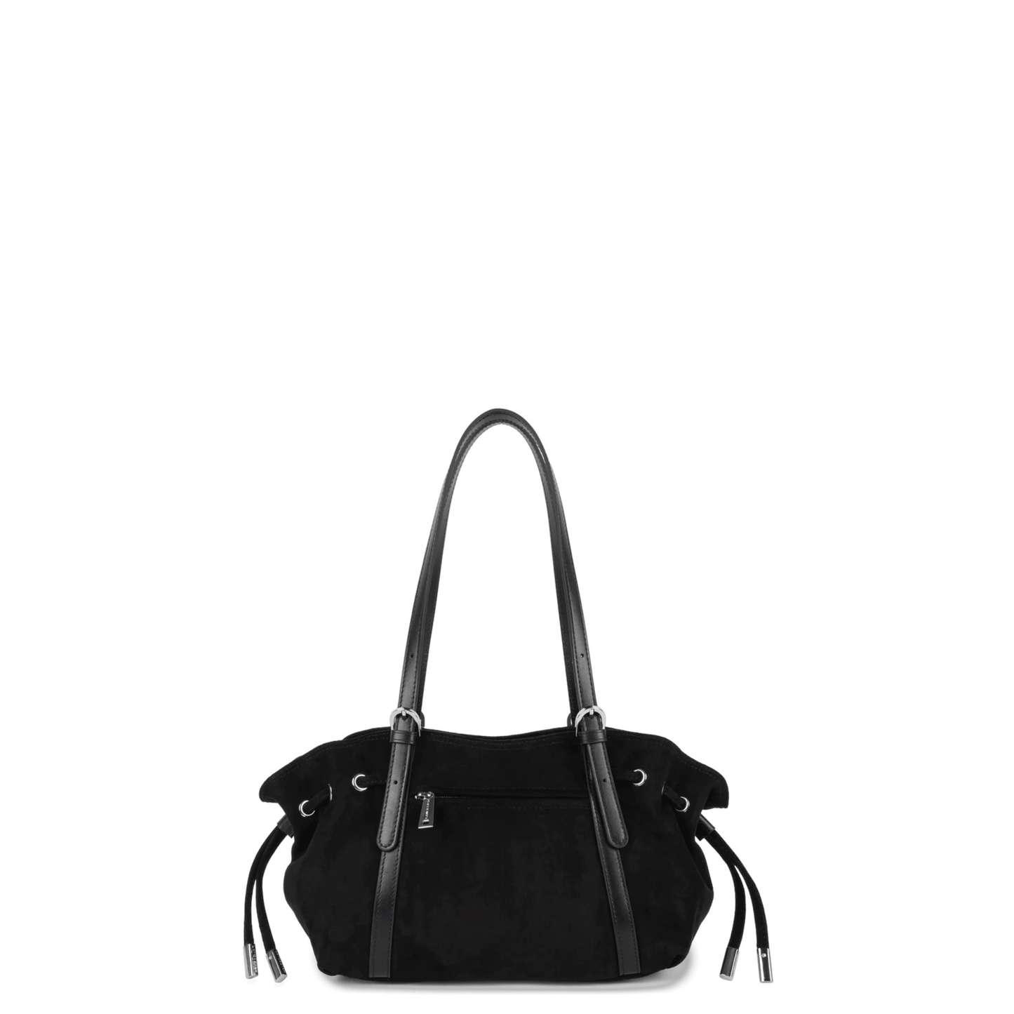 Dos du sac LANCASTER Velvet Emma 518-096 Noir avec poche extérieure zippée
