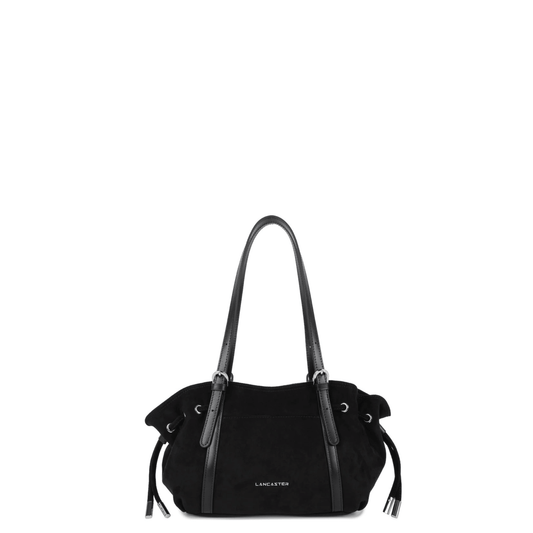 Sac épaule LANCASTER Velvet Emma 518-096 Noir vue de face