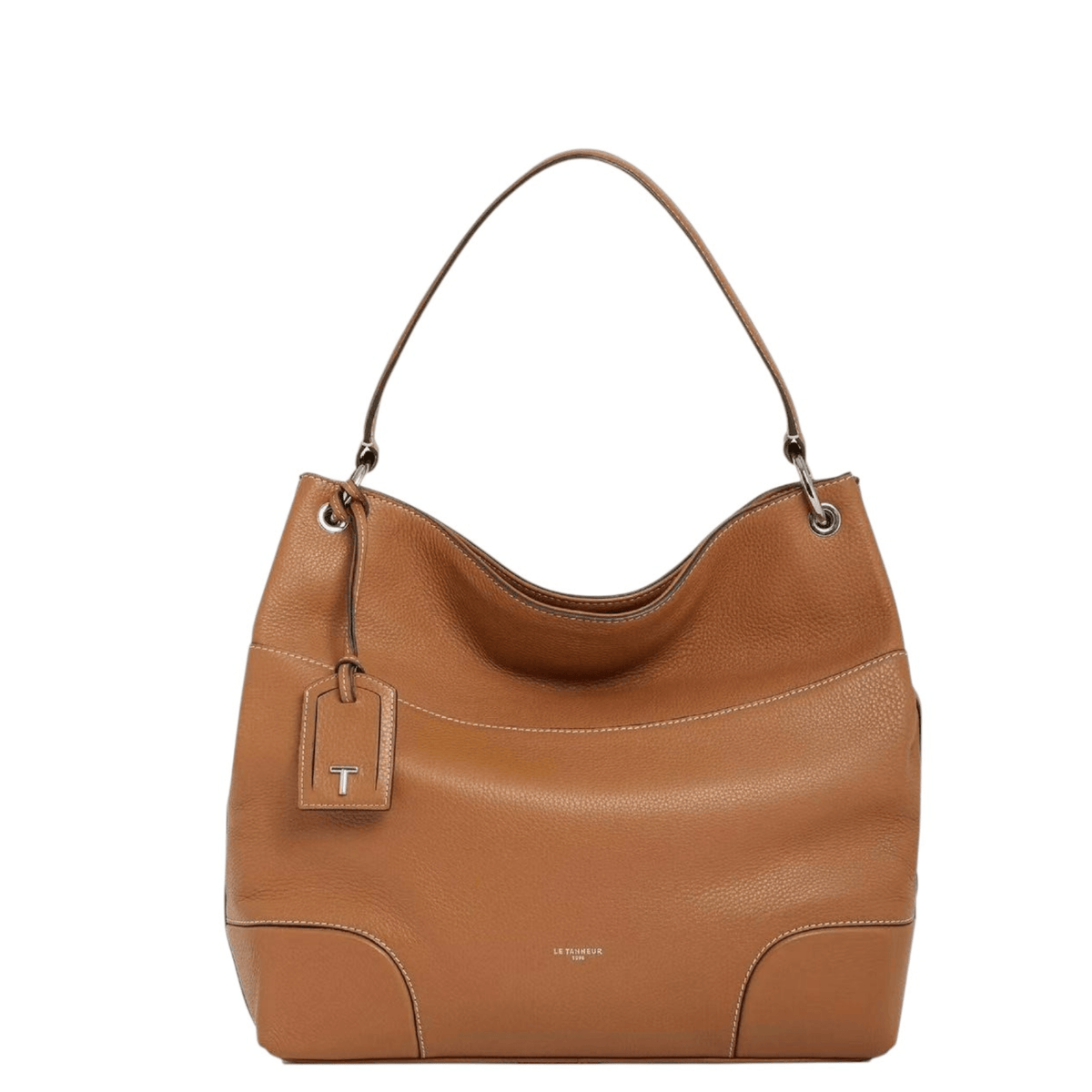 Sac à main LE TANNEUR Romy TROM1420G05 Tan en cuir vue de face