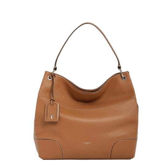 Sac à main LE TANNEUR Romy TROM1420G05 Tan en cuir vue de face