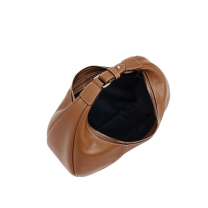 Intérieur du sac hobo Le Tanneur TJET1402G05 Tan avec doublure bleu marine