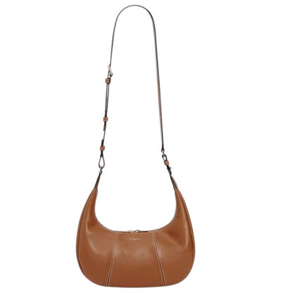 Sac hobo Le Tanneur TJET1402G05 Tan avec longue bandoulière ajustable pour porté croisé