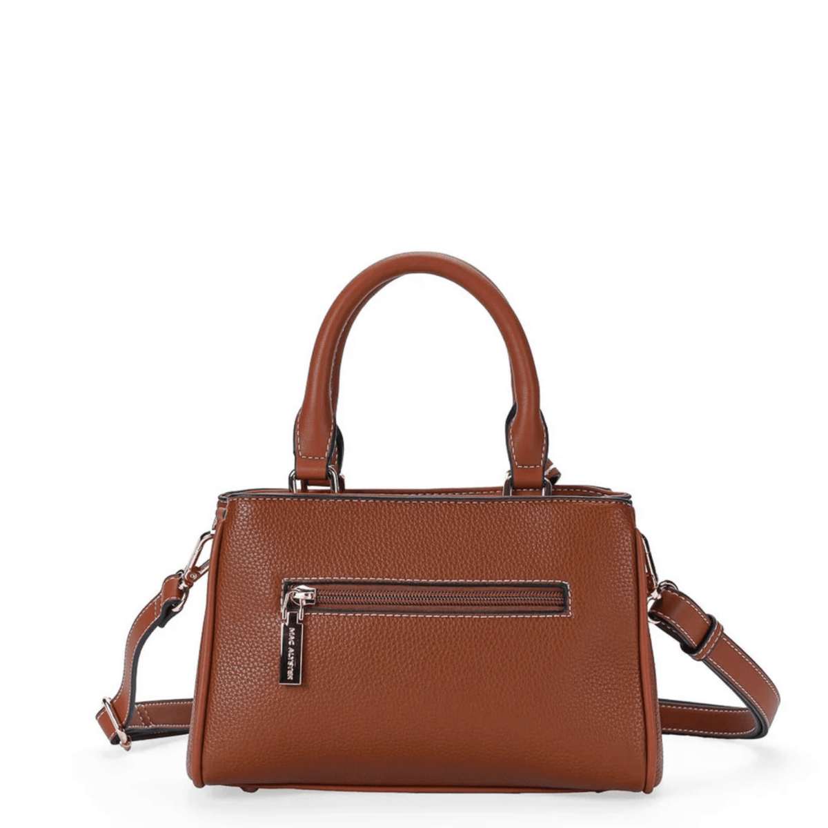 Dos du sac MAC ALYSTER Arty cognac avec poche zippée