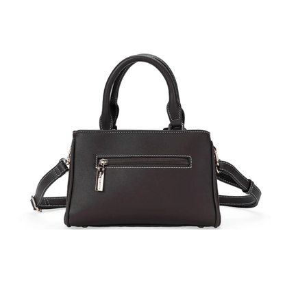 Dos du sac MAC ALYSTER Arty marron effet daim avec poche zippée