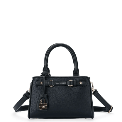 Sac à main MAC ALYSTER Arty noir avec pendentif cadenas décoratif