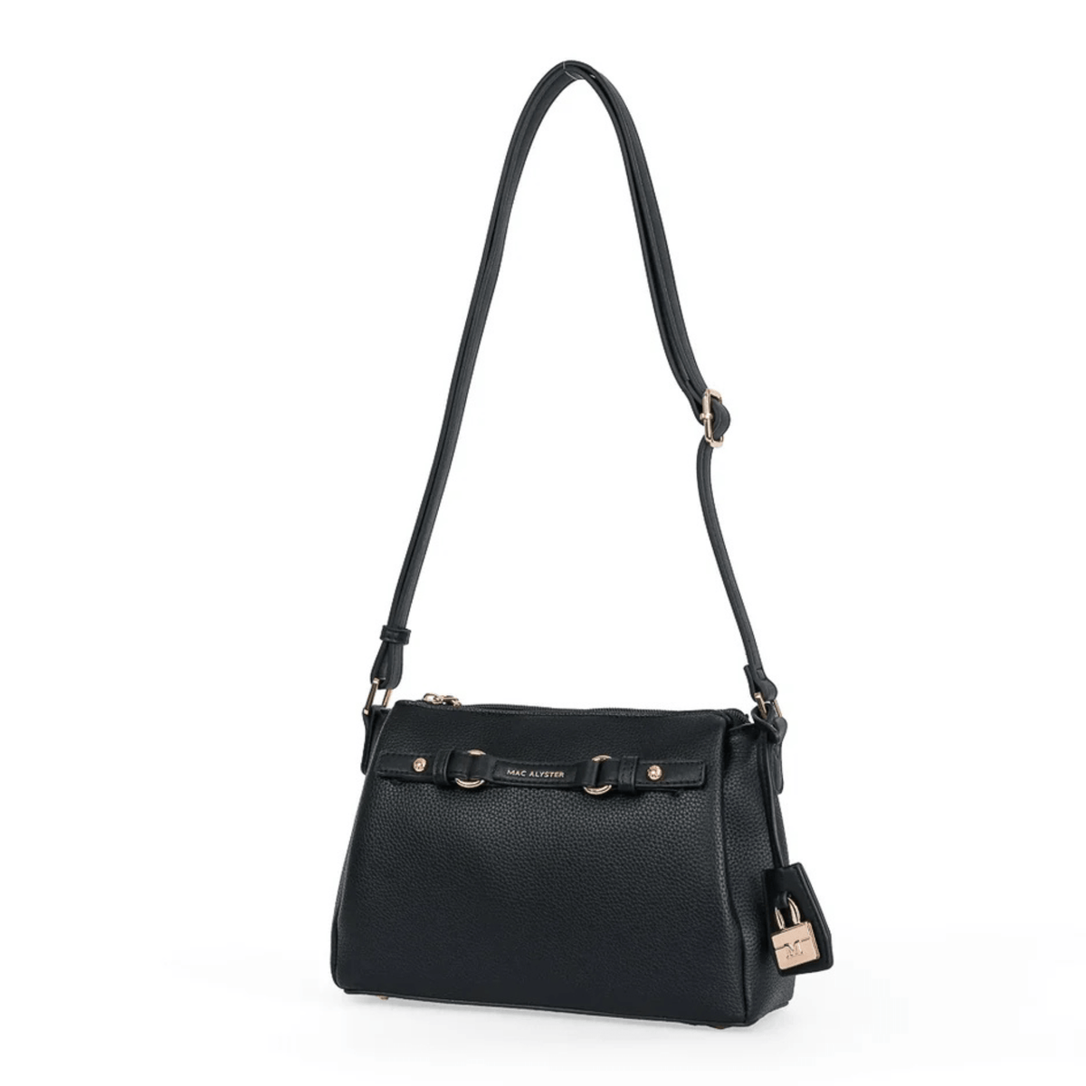 Sac femme MAC ALYSTER ARTY noir vue de trois quarts