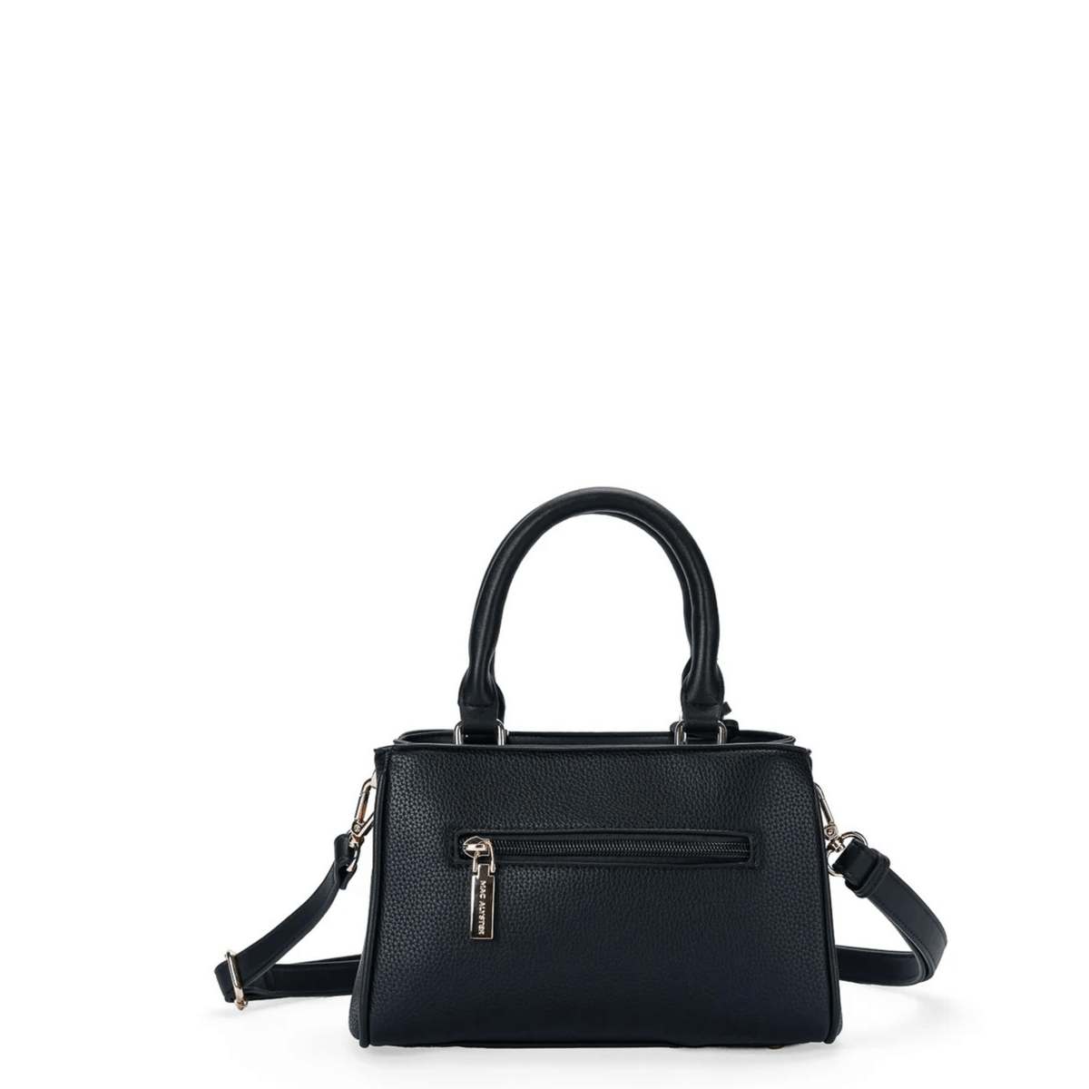 Sac MAC ALYSTER Arty PS891-02 noir vue arrière avec poche zippée