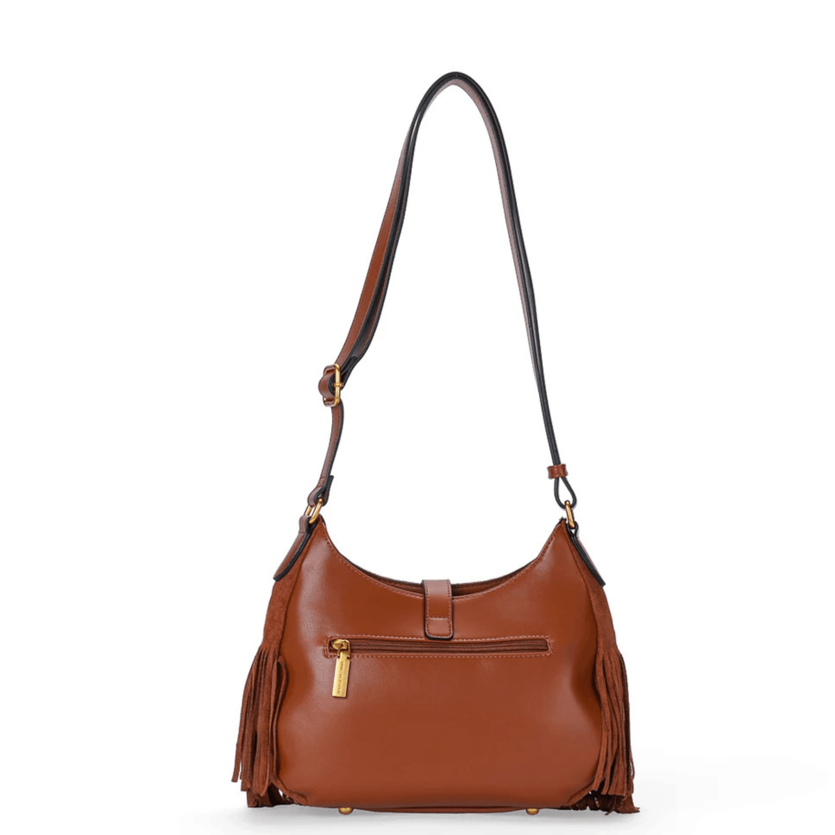 Sac besace MAC ALYSTER Céleste cognac avec poche arrière zippée