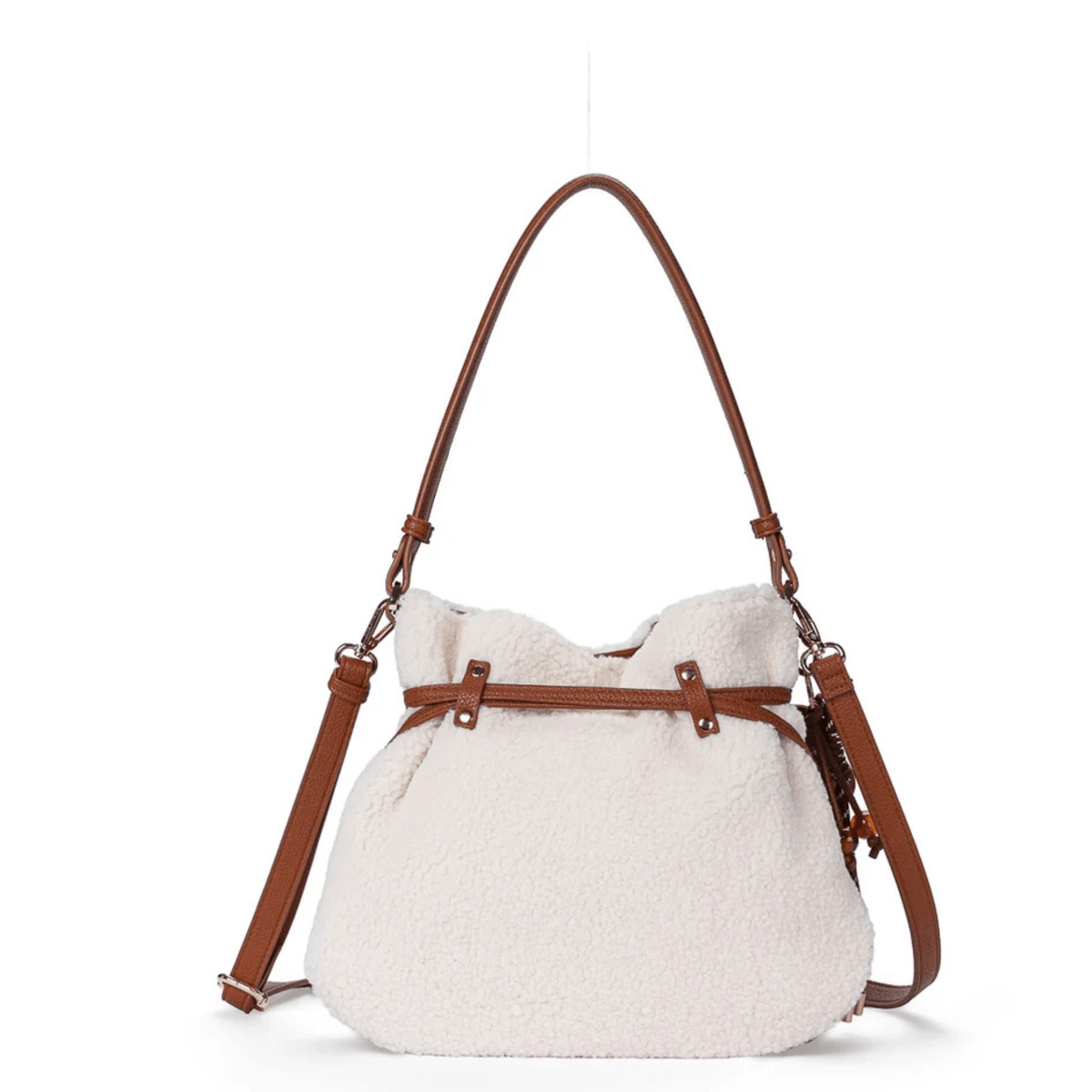 Sac bourse moumoute beige MAC ALYSTER HARMONIA vue arrière
