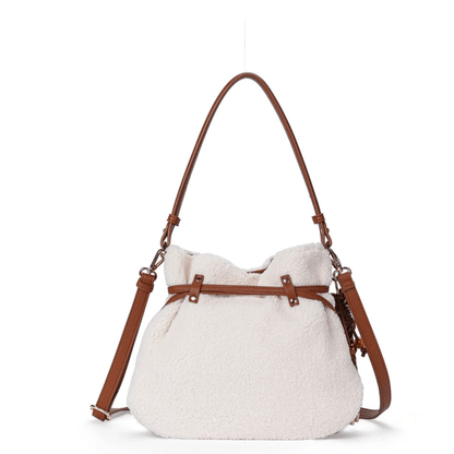 Sac bourse moumoute beige MAC ALYSTER HARMONIA vue arrière