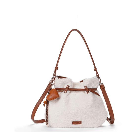 Sac bourse MAC ALYSTER HARMONIA moumoute beige vue de face