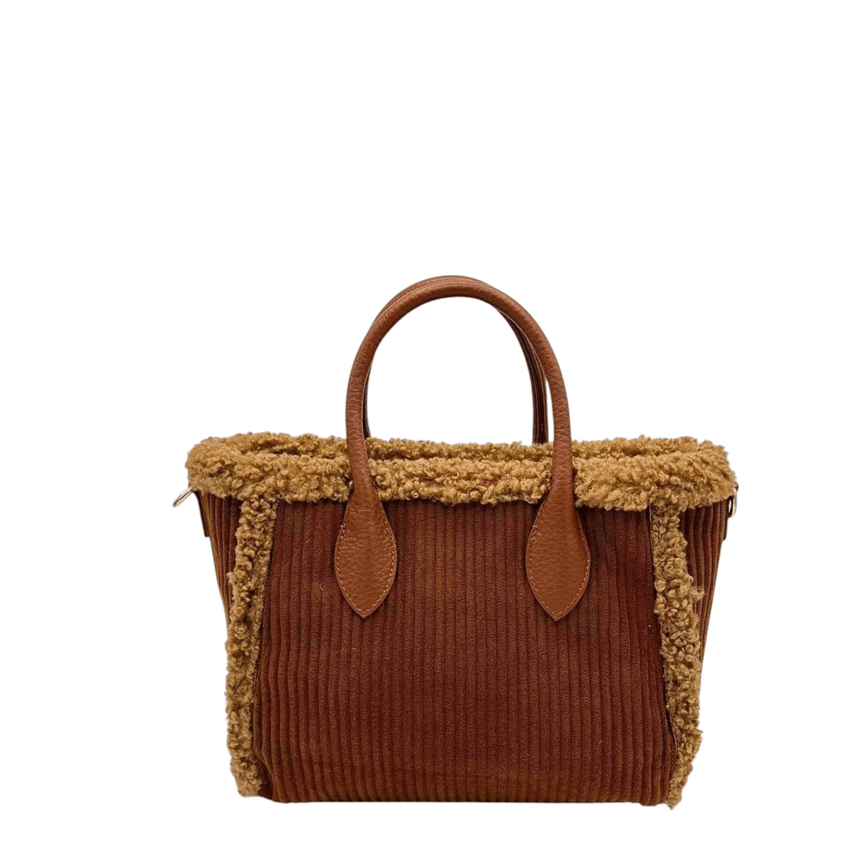 Sac Mandoline cognac vu de dos