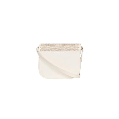 Sac porté travers femme Hexagona Capri – Toile tressée – Blanc