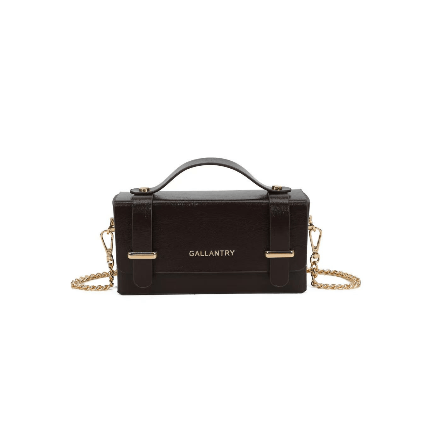 Mini sac Gallantry choco chic porté soirée femme