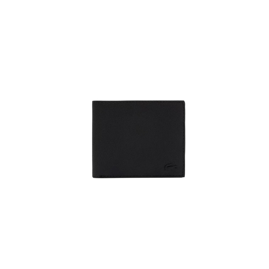 Portefeuille homme Lacoste Men's Classic noir – Toile recyclée & protection RFID