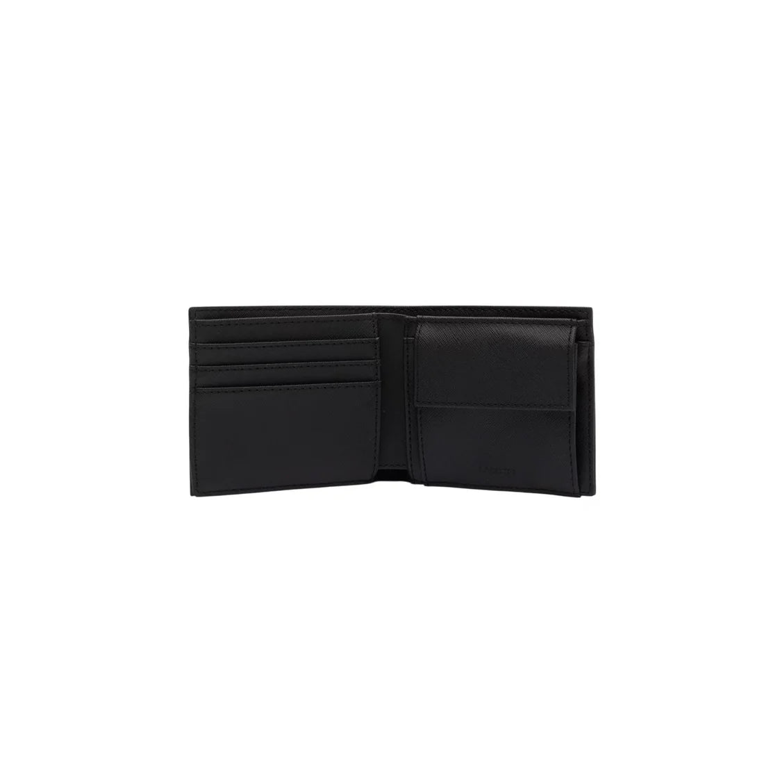 Portefeuille homme Lacoste Men's Classic noir – Toile recyclée & protection RFID