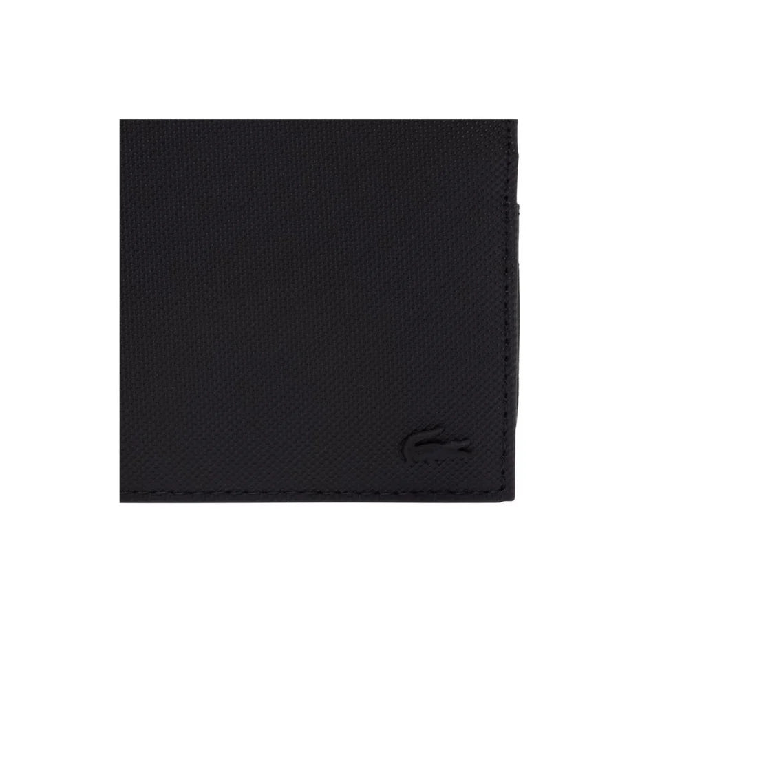 Portefeuille homme Lacoste Men's Classic noir – Toile recyclée & protection RFID