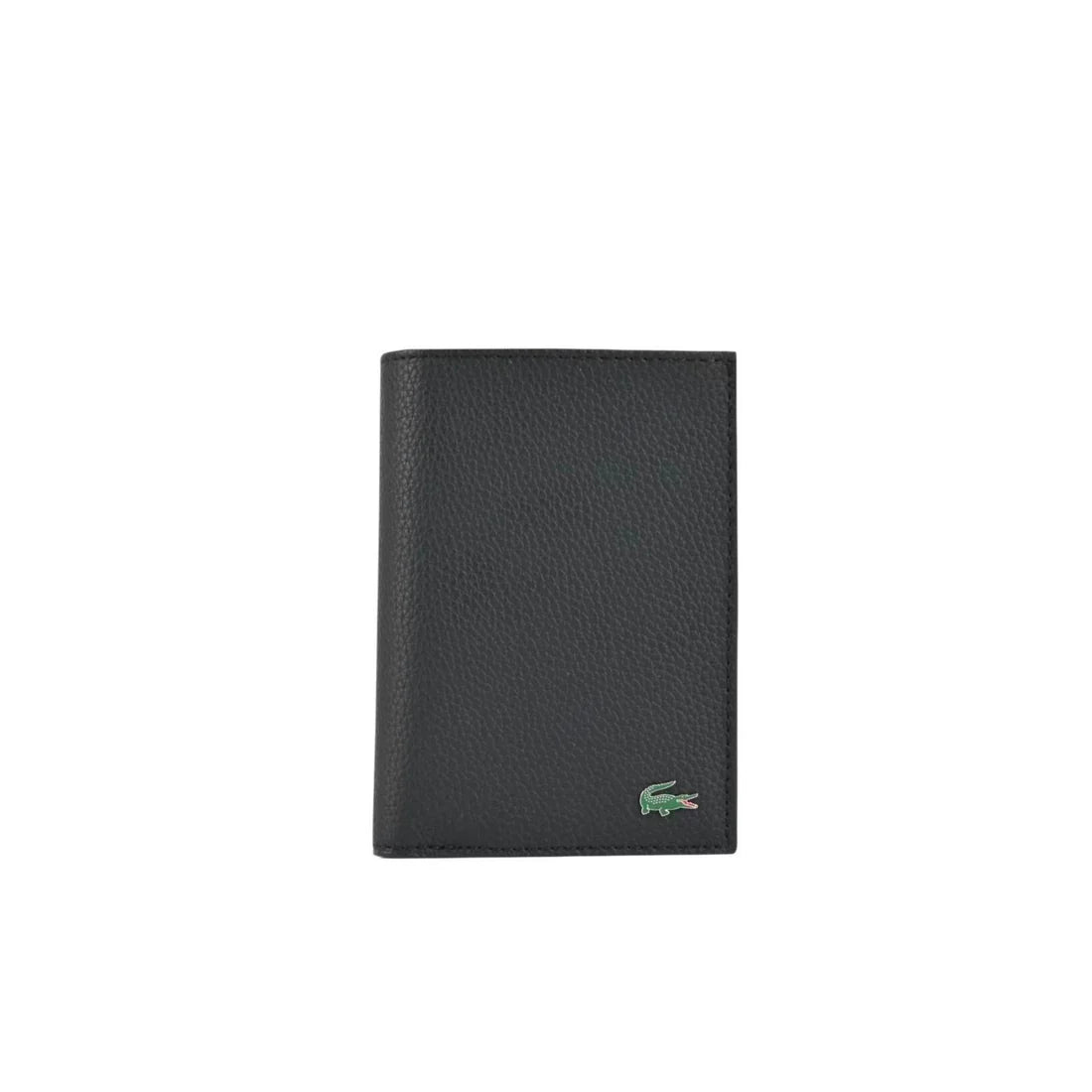 Portefeuille homme Lacoste simili-cuir noir – Multi-compartiments & zip monnaie