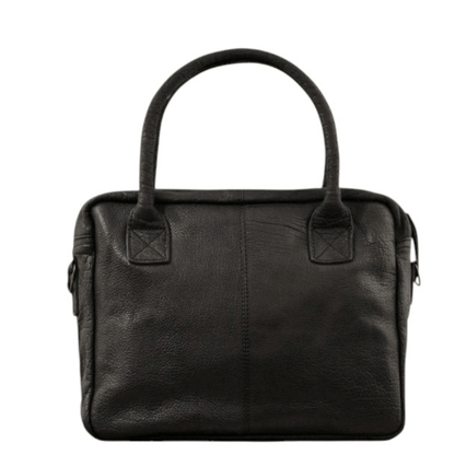 Vue arrière du sac Paul Marius LeDandy noir en cuir pleine fleur.