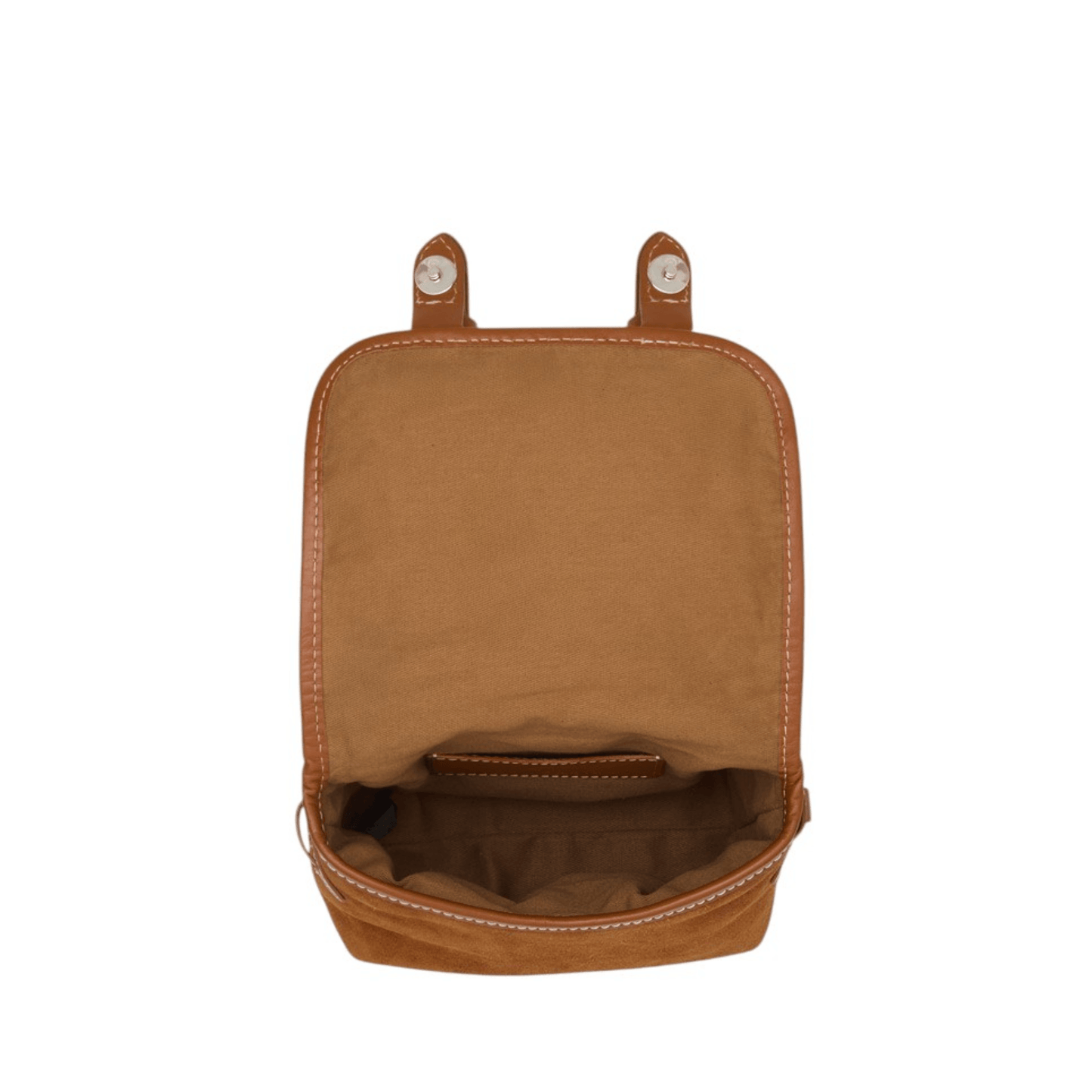 Intérieur du sac bandoulière PAUL MARIUS Loulou S Fauve avec porte-cartes