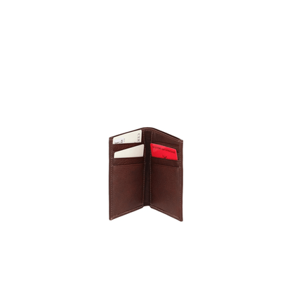 Intérieur porte-cartes cuir châtaigne Nairo Arthur & Aston avec rangements cartes
