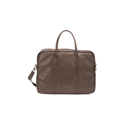 porte document cuir arthur aston chataigne vue face sac ordinateur homme
