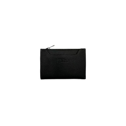 Portefeuille Mixte KATANA Cuir Véritable Noir RFID – Compact avec Porte-Monnaie Zippé