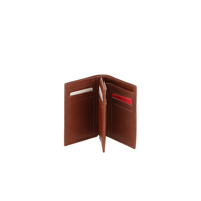 Intérieur portefeuille cuir cognac Nairo Arthur & Aston avec 11 emplacements cartes