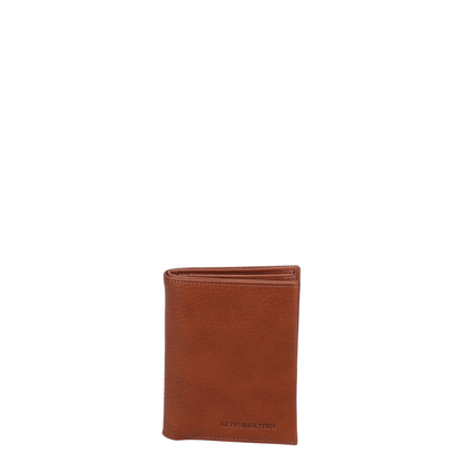 Moyen portefeuille cuir cognac Nairo Arthur & Aston 2628-800