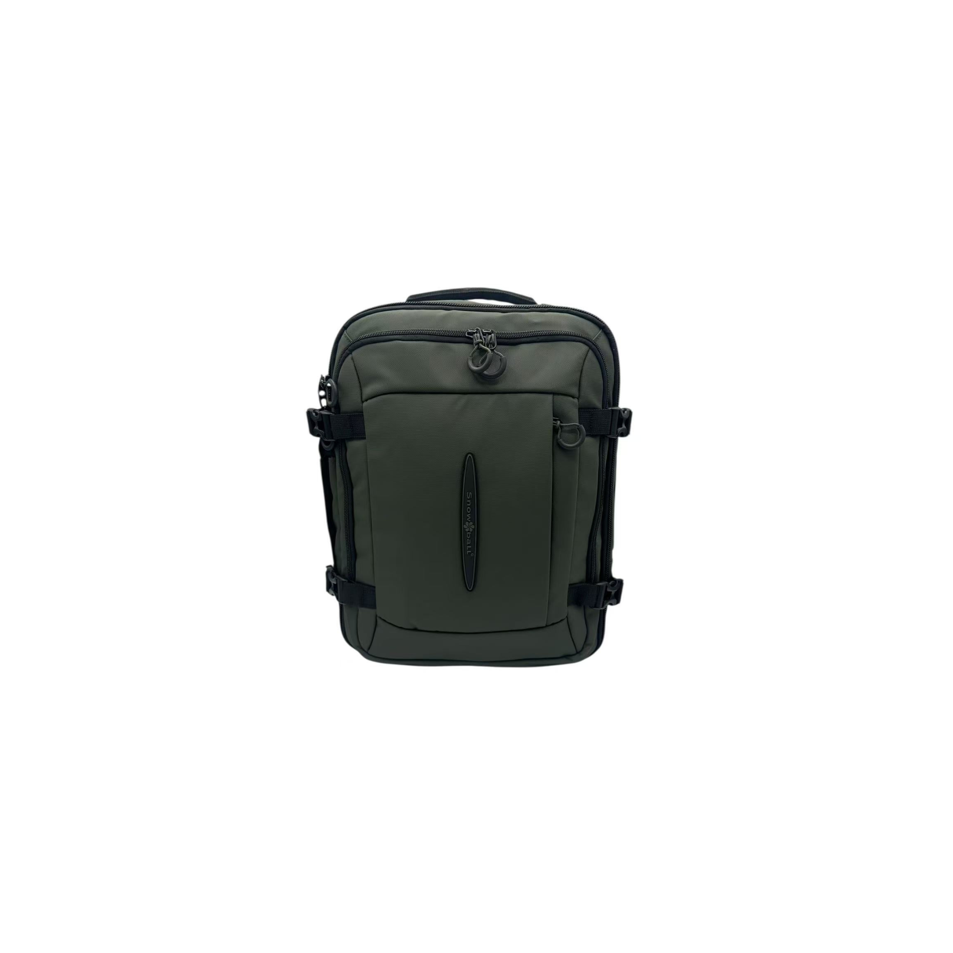 sac a dos cabine avion snowball kaki 40x30x15 vue face