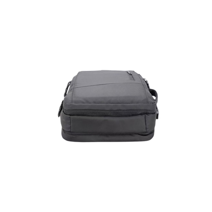 Sac à dos cabine ordinateur noir David Jones vue de fond avec fermeture zippées