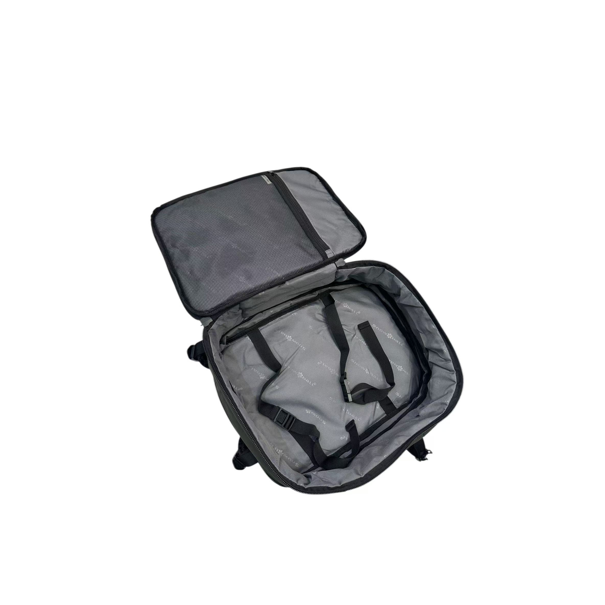 interieur sac cabine snowball kaki organisation