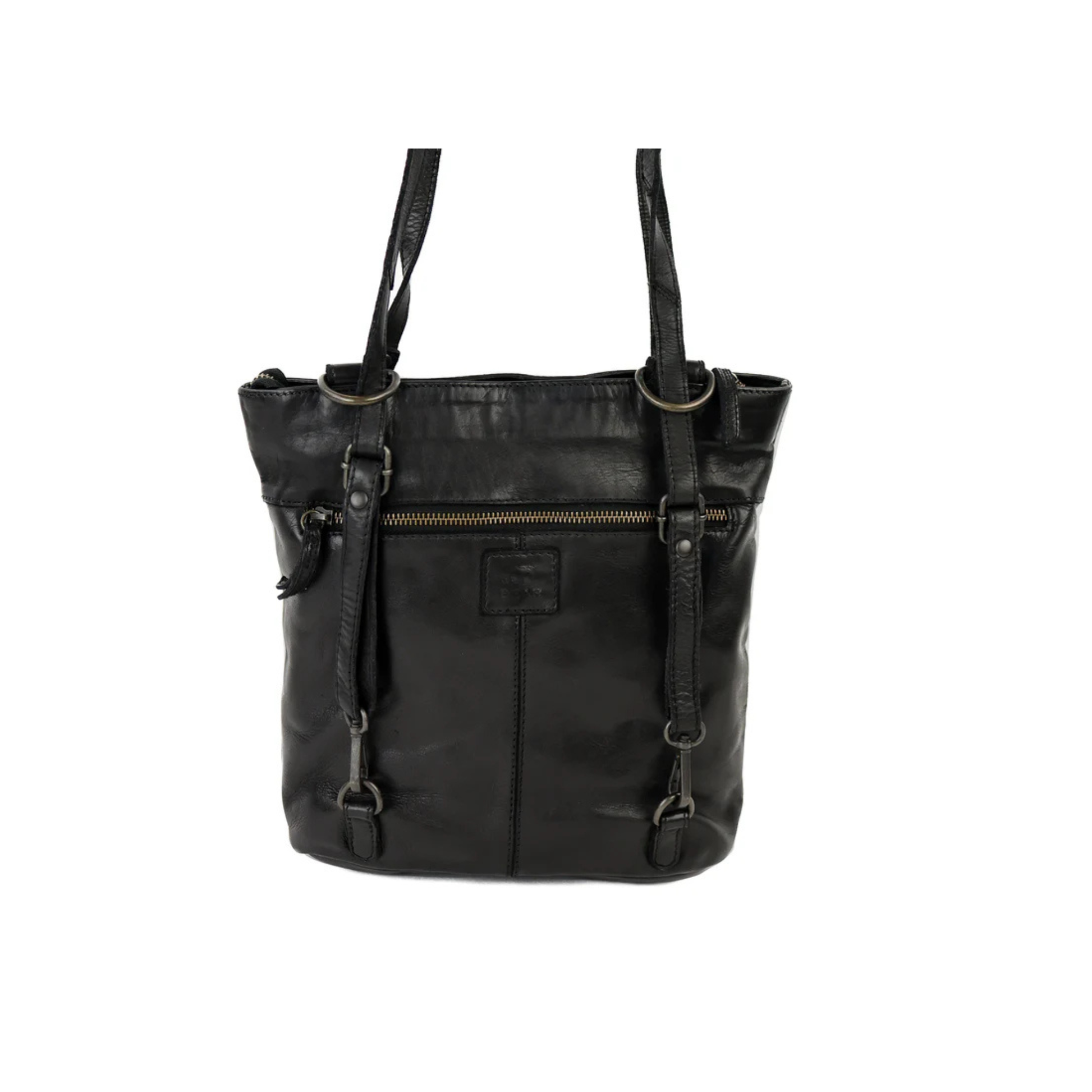 sac a dos cuir noir bear sandy vue arriere