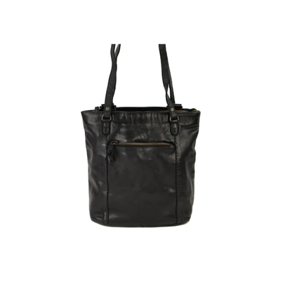sac a dos cuir noir bear sandy vue face femme
