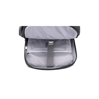 Sac à dos cabine ordinateur noir David Jones vue d'interieur avec poche pc