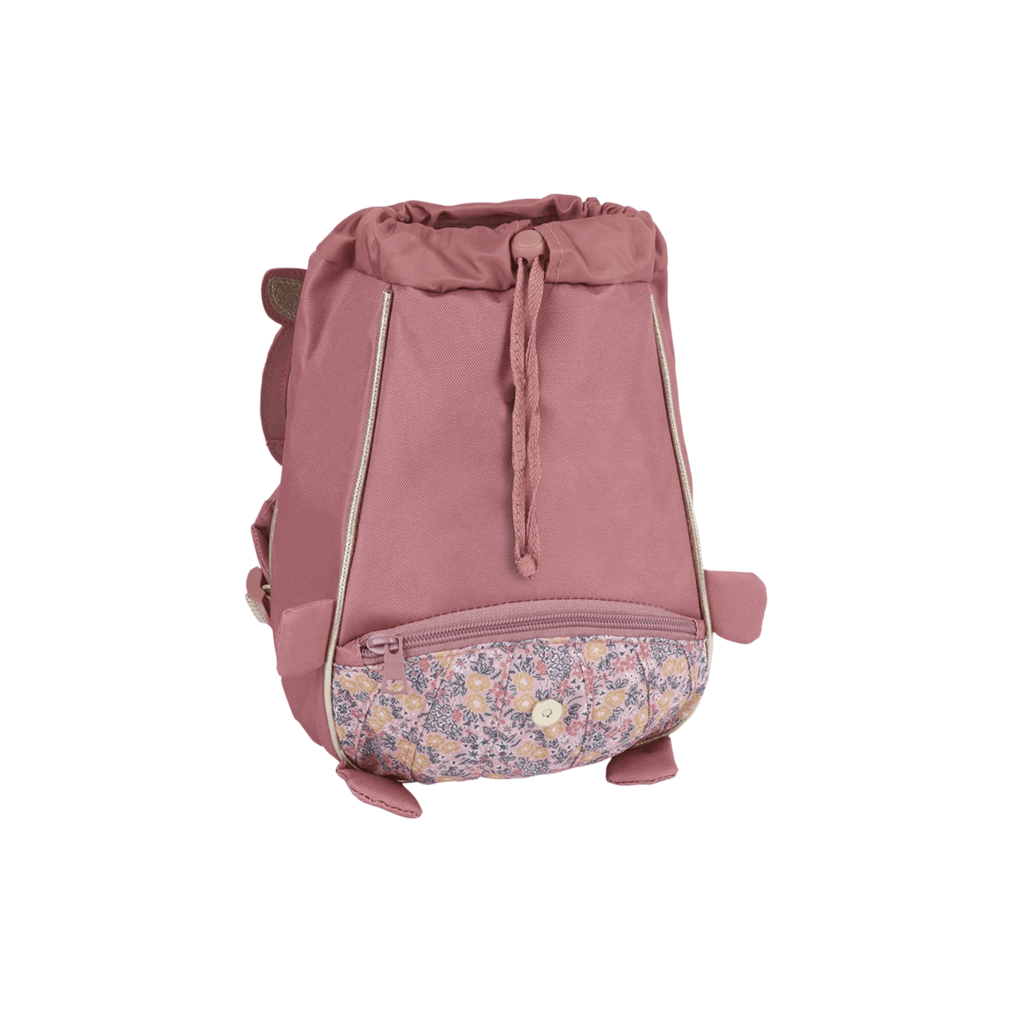 Porte-nom intégré du sac à dos maternelle Biche L'École des Tann's rose