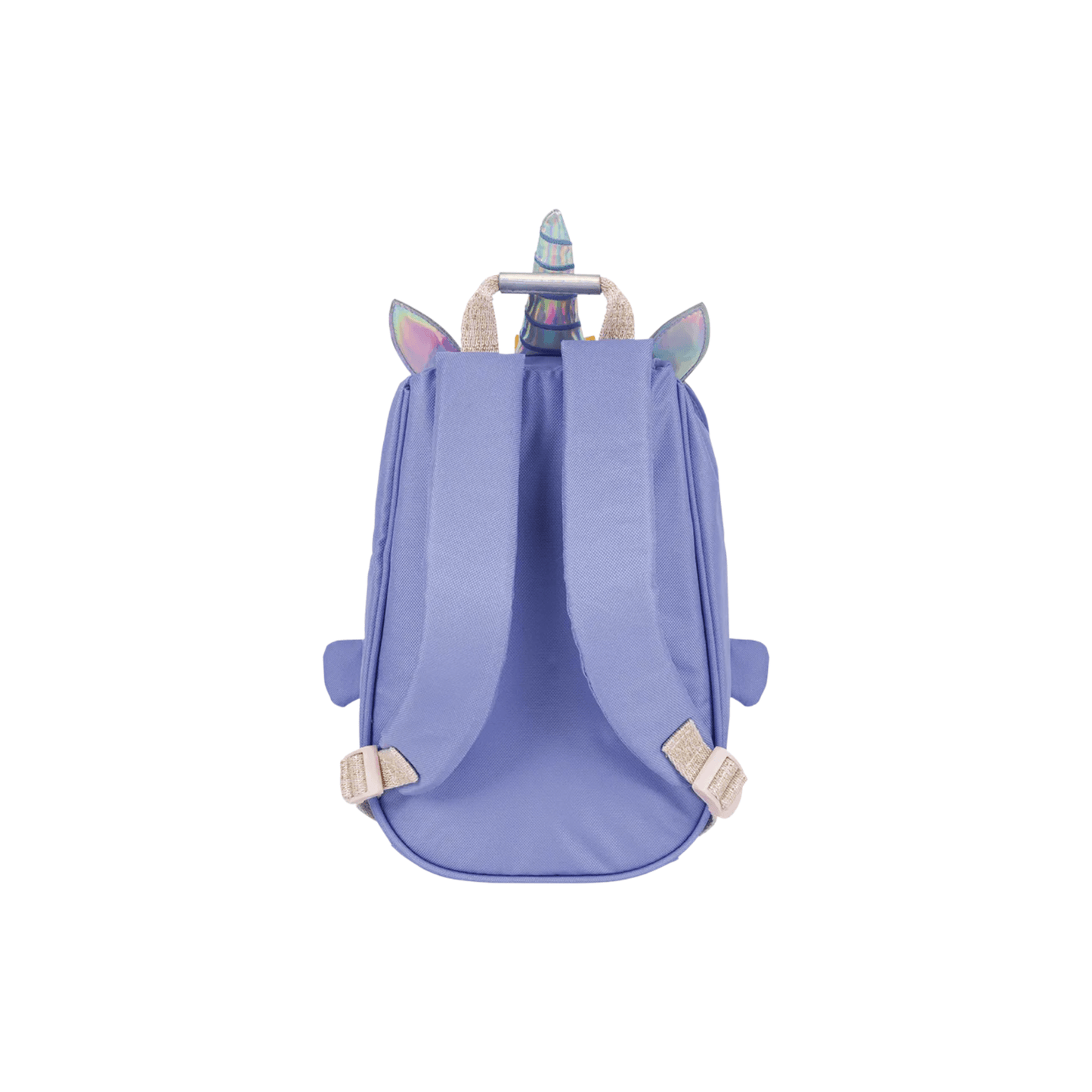Sac à dos maternelle Licorne L'École des Tann's violet vue arrière avec bretelles réglables