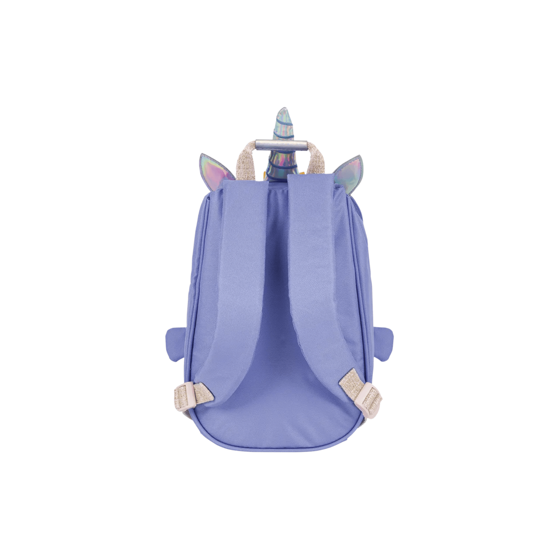 Sac à dos maternelle Licorne L'École des Tann's violet vue arrière avec bretelles réglables