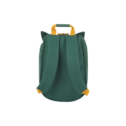 Sac à dos maternelle Loup L'École des Tann's vert vue arrière avec bretelles réglables