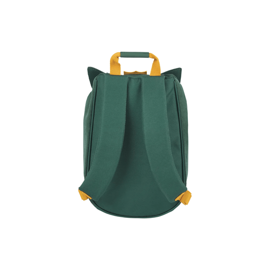 Sac à dos maternelle Loup L'École des Tann's vert vue arrière avec bretelles réglables