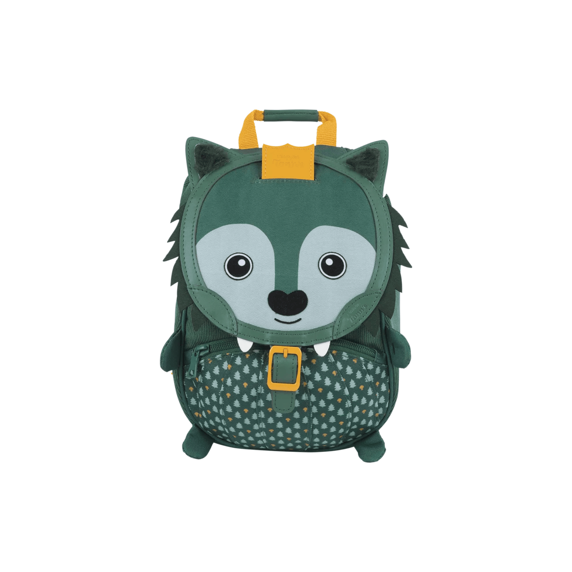 Sac à dos maternelle Loup L'École des Tann's vert vue de face