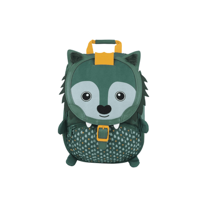 Sac à dos maternelle Loup L'École des Tann's vert vue de face