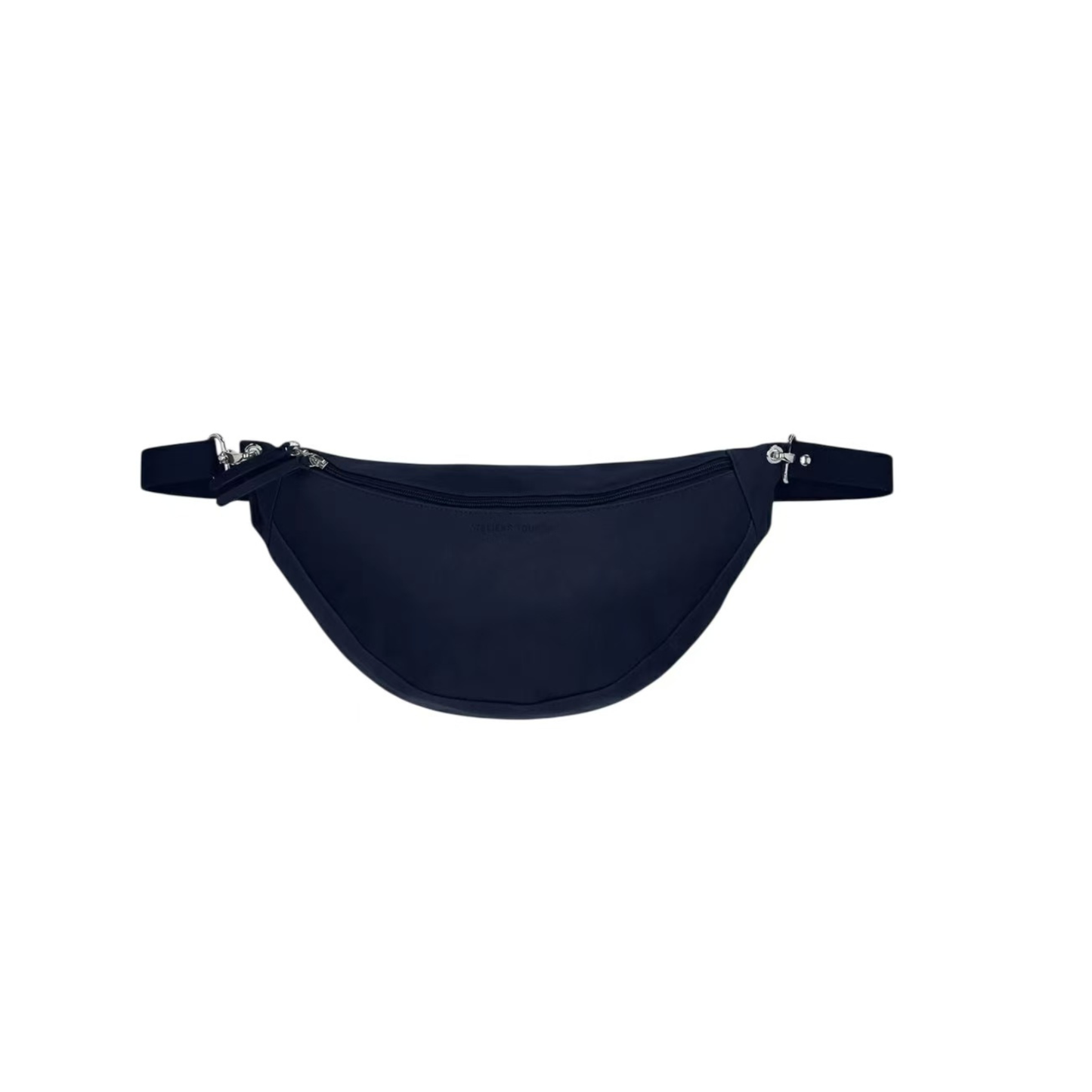 sac banane cuir femme atalante maxi bleu marine made in france