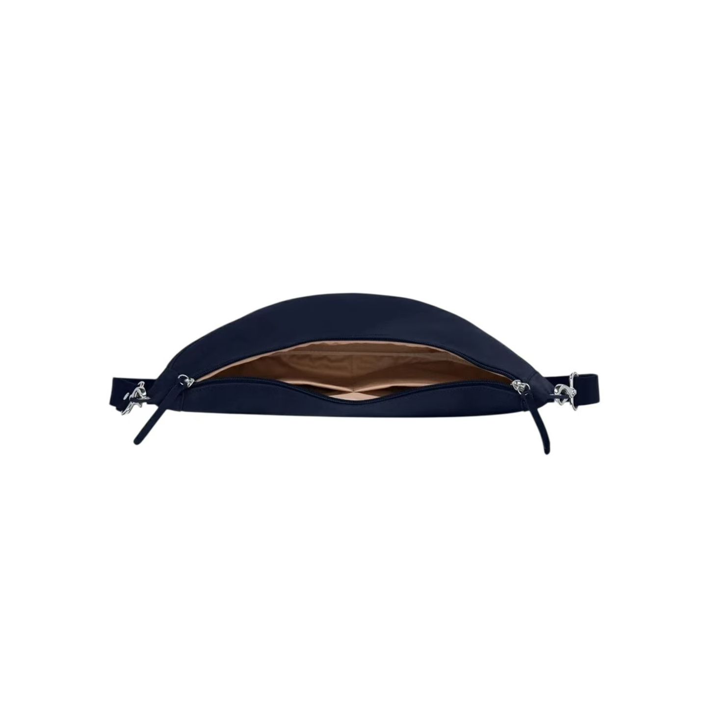 sac banane cuir femme bleu marine made in france