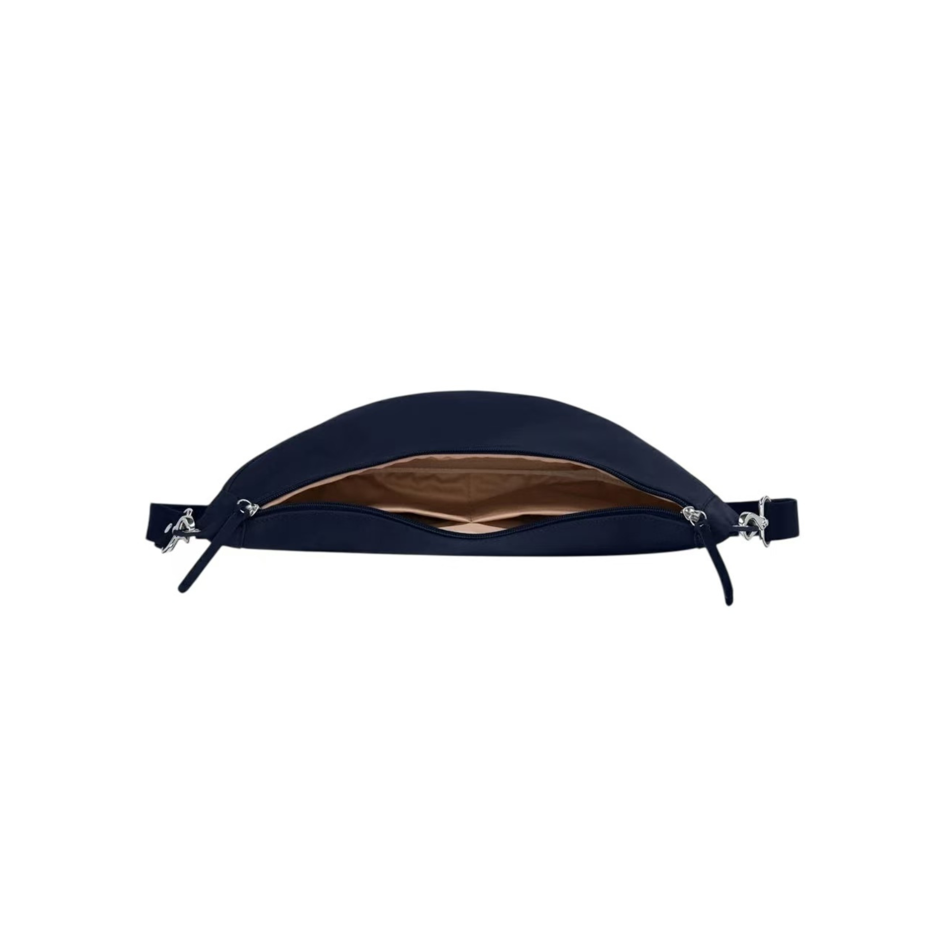 sac banane cuir femme bleu marine made in france