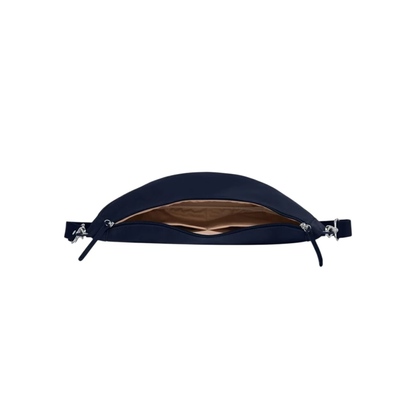 sac banane cuir femme bleu marine made in france