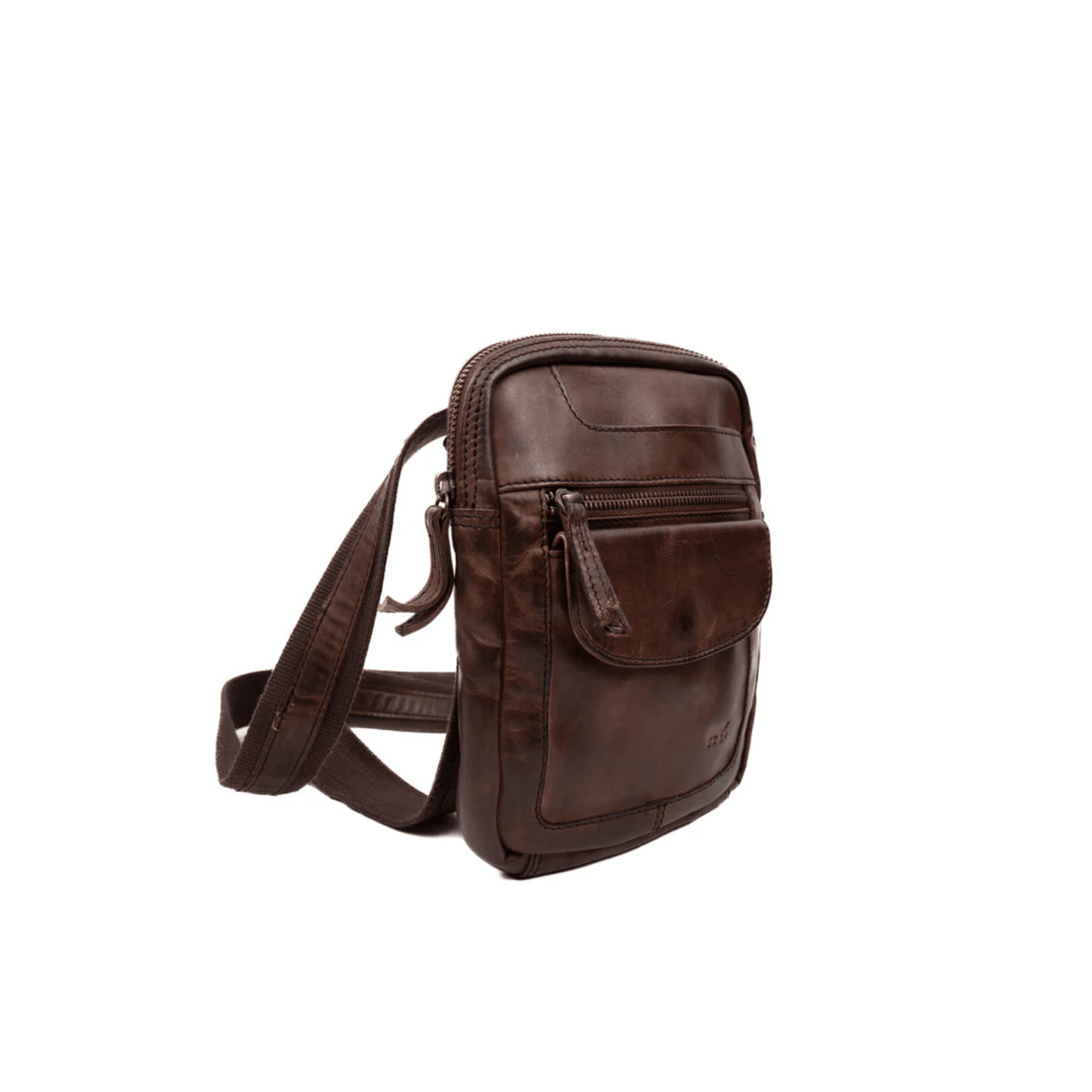 Vue de profil du sac bandoulière Bear Design Sasha Marron